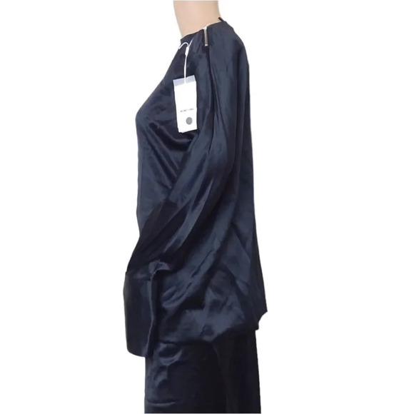 Helmut Lang Shoulder Zip Black Top - Picture 2 of 4